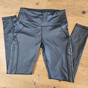 Victoria's Secret Sport Laser Cut Leggings Black Size Small